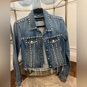 VERONICA BEARD Embellished Denim Jacket, small